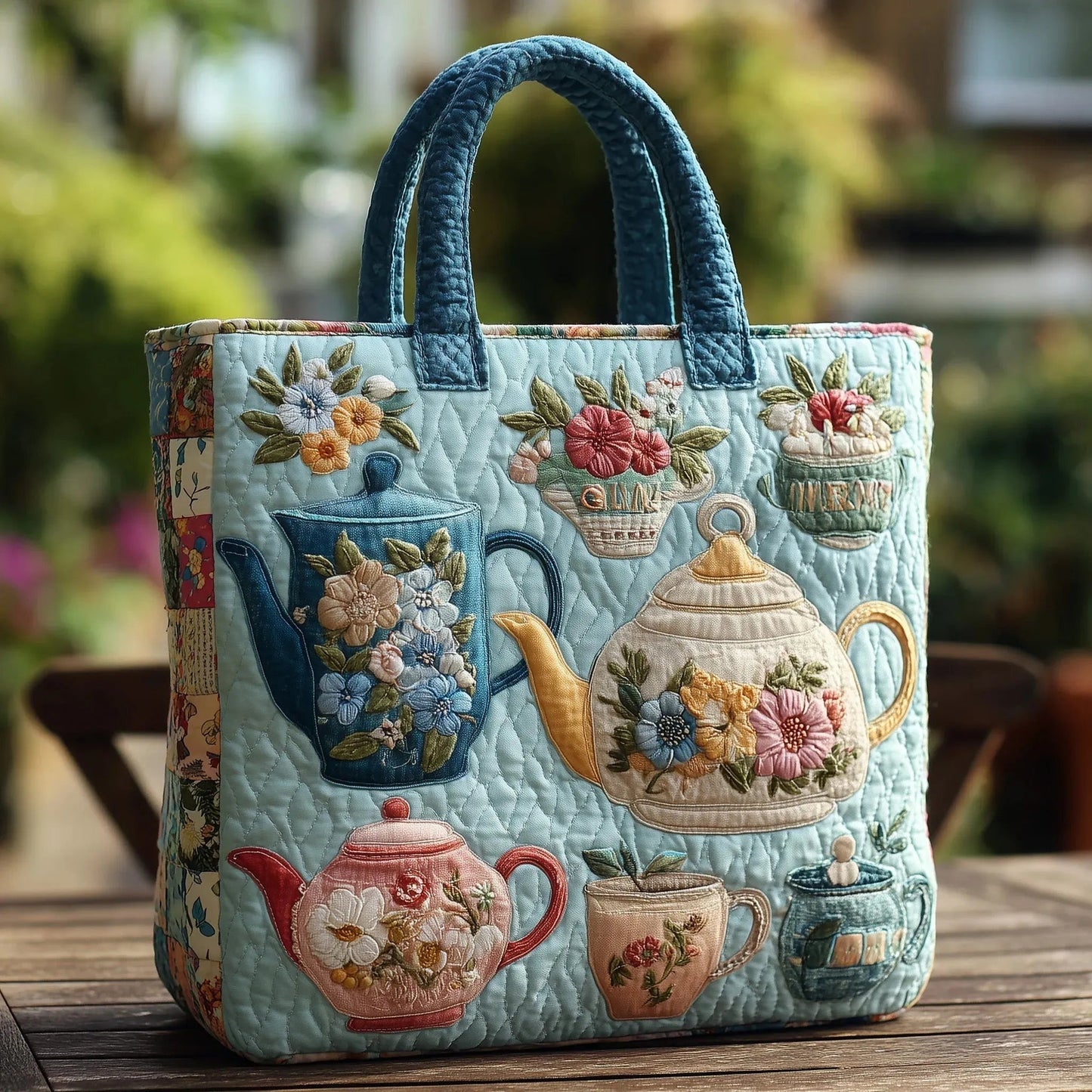 Bolso Tote Acolchado para Mujer con Motivo de Piano-Accessories for Women-Casaluzia