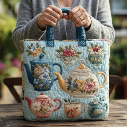Bolso Tote Acolchado para Mujer con Motivo de Piano-Accessories for Women-Casaluzia