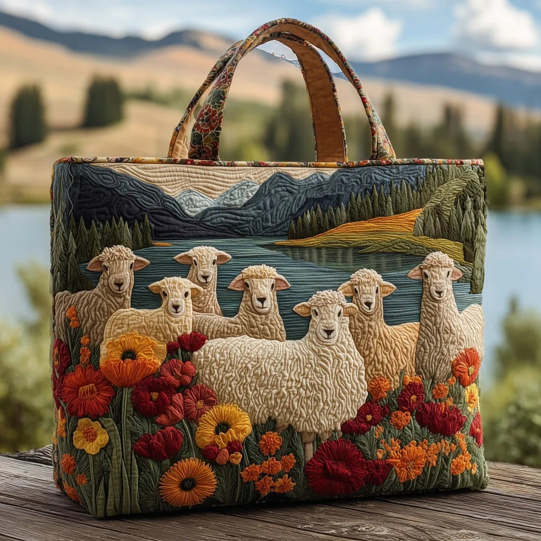 Bolso Tote Acolchado para Mujer con Motivo de Piano-Accessories for Women-Casaluzia