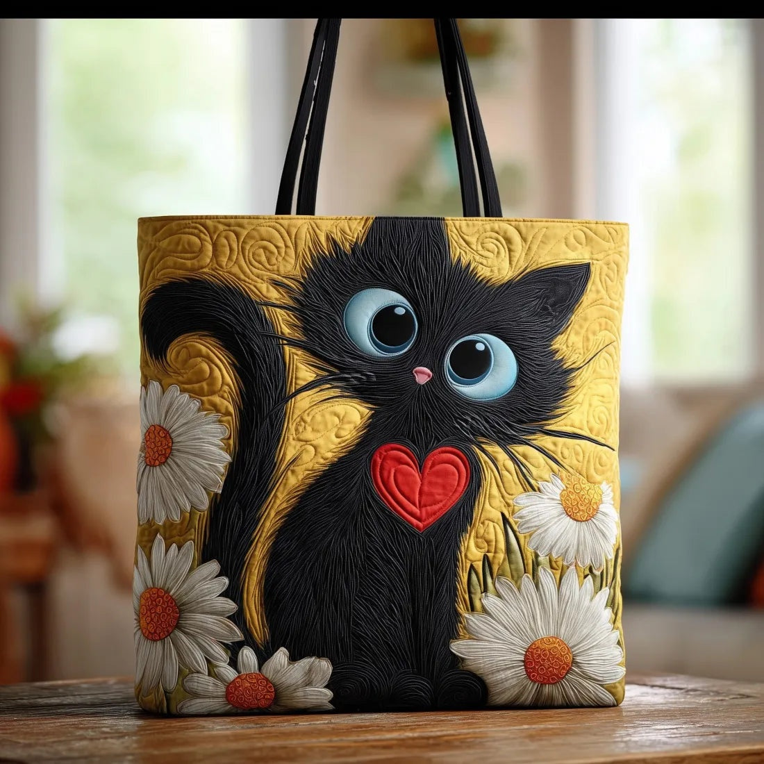 Bolso Tote Acolchado para Mujer con Motivo de Piano-Accessories for Women-Casaluzia