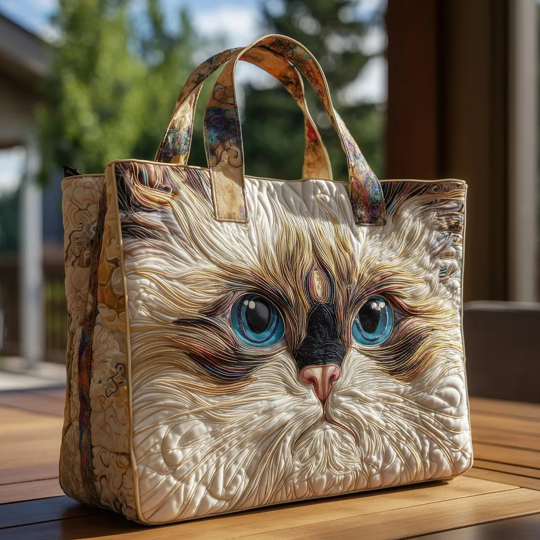 Bolso Tote Acolchado para Mujer con Motivo de Piano-Accessories for Women-Casaluzia