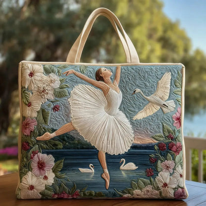 Bolso Tote Acolchado para Mujer con Motivo de Piano-Accessories for Women-Casaluzia