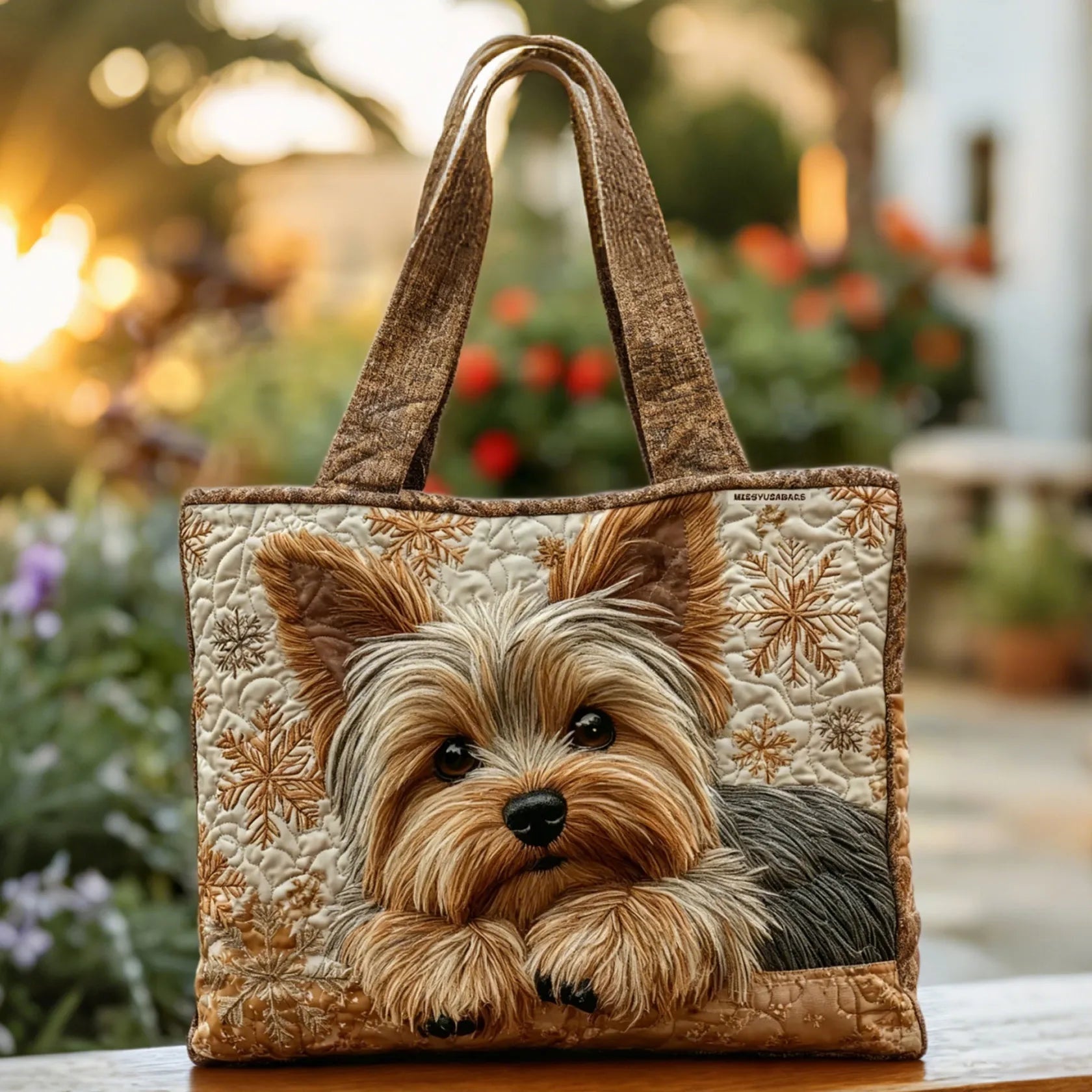 Bolso Tote Acolchado para Mujer con Motivo de Piano-Accessories for Women-Casaluzia