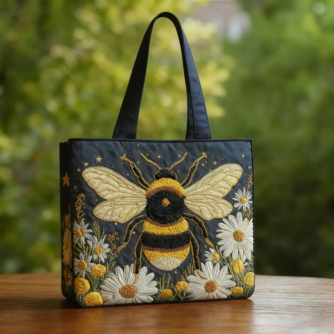 Bolso Tote Acolchado para Mujer con Motivo de Piano-Accessories for Women-Casaluzia