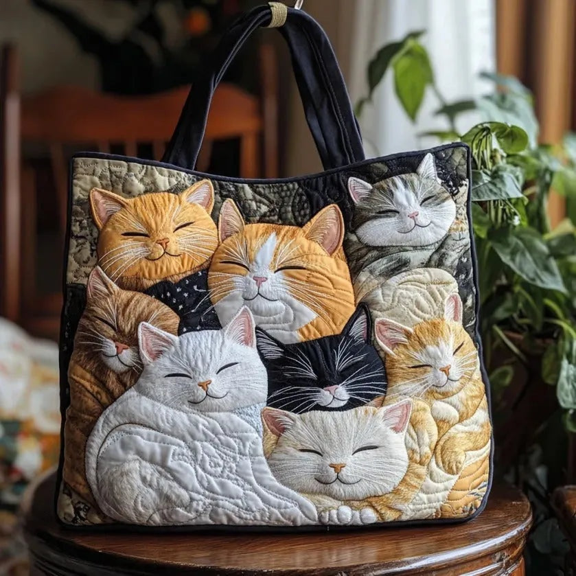 Bolso Tote Acolchado para Mujer con Motivo de Piano-Accessories for Women-Casaluzia