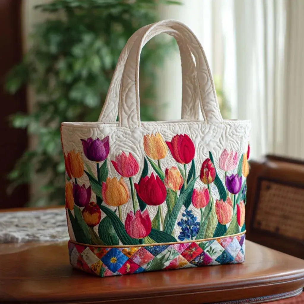 Bolso Tote Acolchado para Mujer con Motivo de Piano-Accessories for Women-Casaluzia