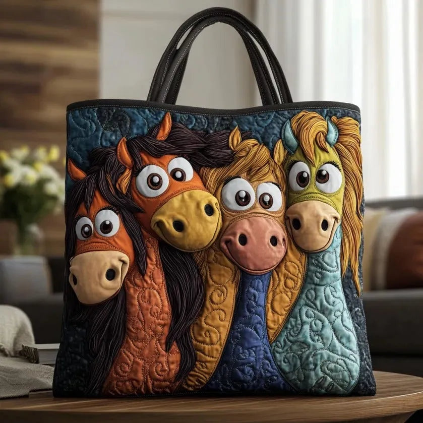 Bolso Tote Acolchado para Mujer con Motivo de Piano-Accessories for Women-Casaluzia