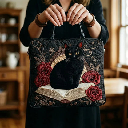 Bolso Tote Acolchado para Mujer con Motivo de Piano-Accessories for Women-Casaluzia