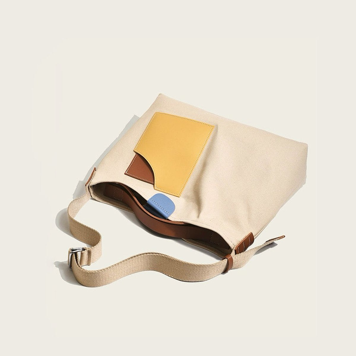 Bolso Tote de Hombro de Lona para Mujer-Accessories for Women-Casaluzia