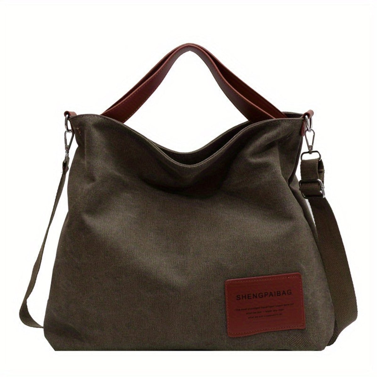 Bolso Tote de Lona para Mujer con Correa Ajustable-Accessories for Women-Casaluzia