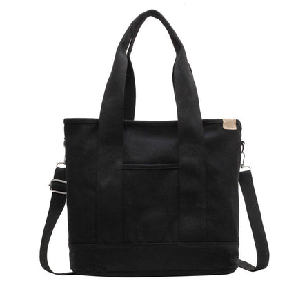 Bolso Tote de Lona para Mujer con Correa Ajustable-Accessories for Women-Casaluzia