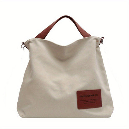 Bolso Tote de Lona para Mujer con Correa Ajustable-Accessories for Women-Casaluzia