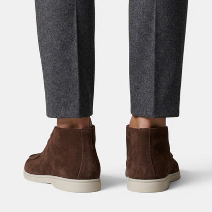 Botas Chukka de ante con puntera tipo mocasín para hombre-Footwear for men-Casaluzia