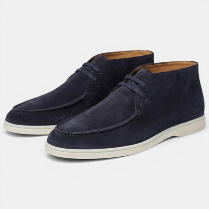 Botas Chukka de ante con puntera tipo mocasín para hombre-Footwear for men-Casaluzia