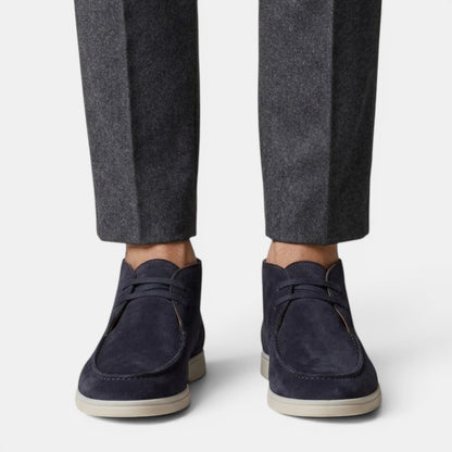 Botas Chukka de ante con puntera tipo mocasín para hombre-Footwear for men-Casaluzia