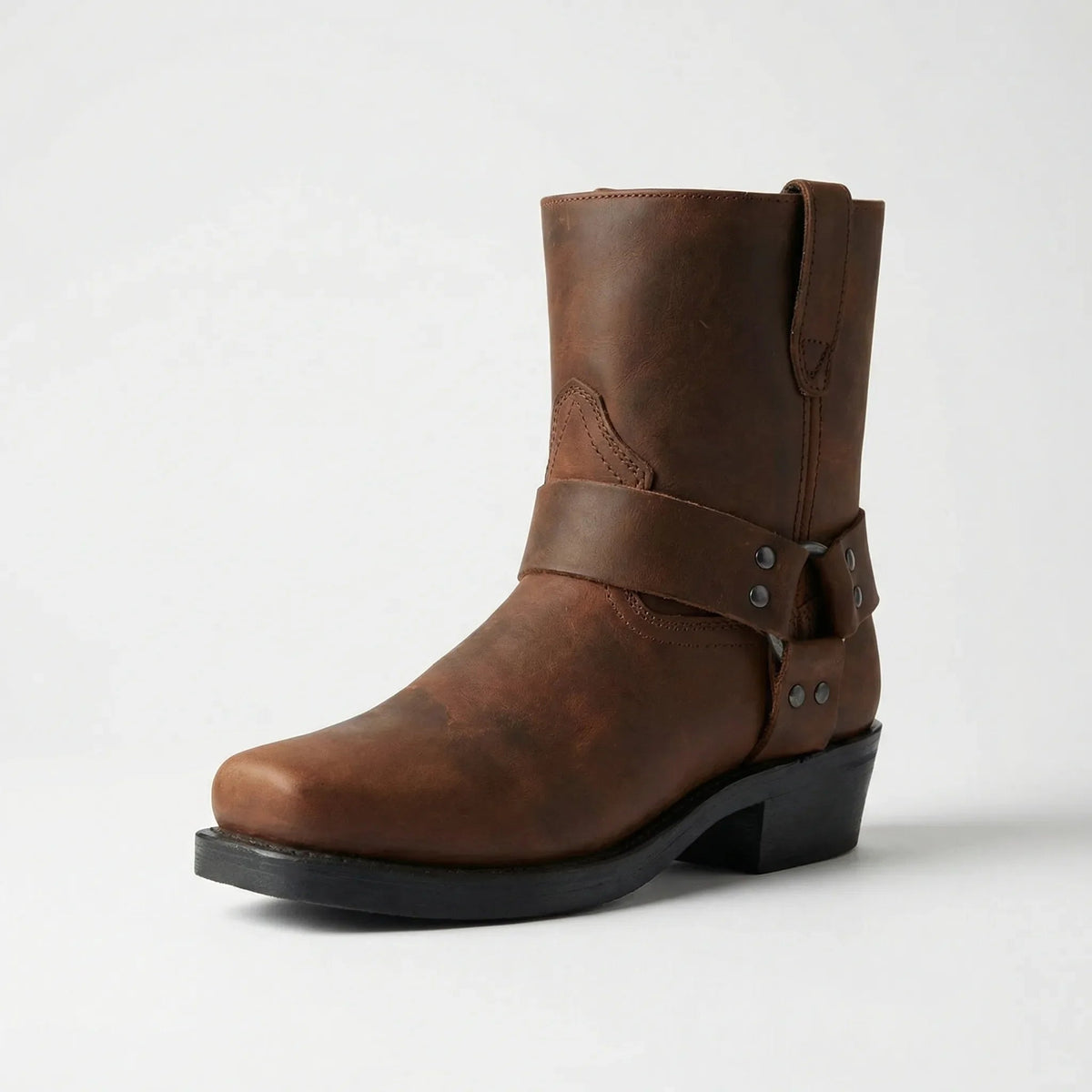 Botas de estilo vaquero con arnés para hombre-Footwear for men-Casaluzia