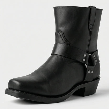 Botas de estilo vaquero con arnés para hombre-Footwear for men-Casaluzia