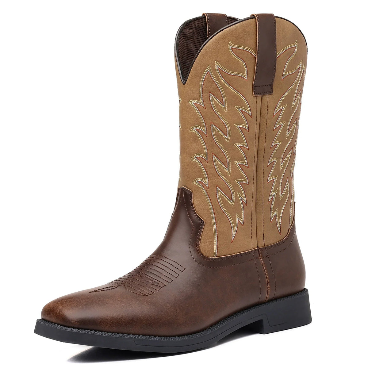 Botas vaqueras para hombre con caña bordada-Footwear for men-Casaluzia