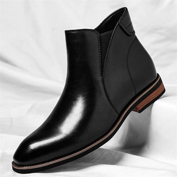 Botines para hombre con paneles laterales elásticos-Footwear for men-Casaluzia