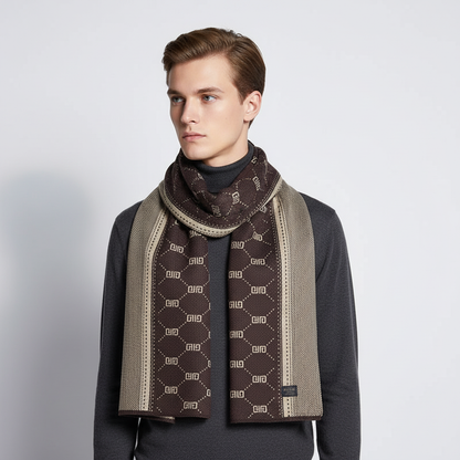 Bufanda de punto estampada para hombre-Accessories for Men-Casaluzia