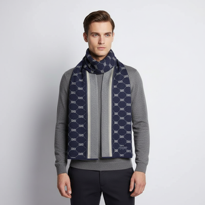 Bufanda de punto estampada para hombre-Accessories for Men-Casaluzia