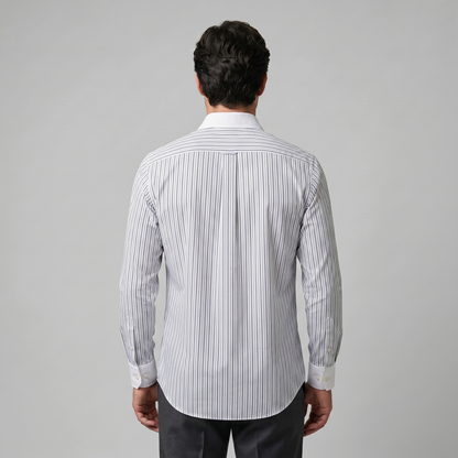 Camisa de botones de manga larga a rayas para hombre-Shirts for men-Casaluzia