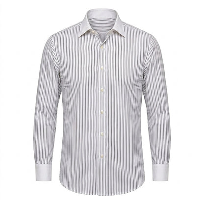 Camisa de botones de manga larga a rayas para hombre-Shirts for men-Casaluzia