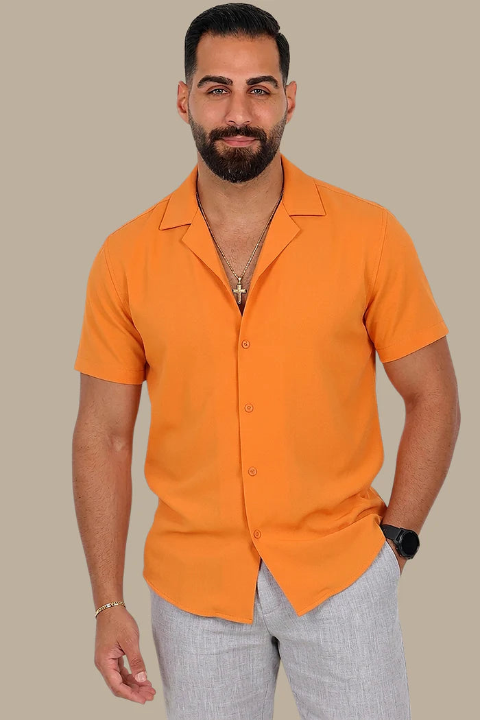 Camisa de Hombre con cierre frontal y cuello abierto-Shirts for men-Casaluzia