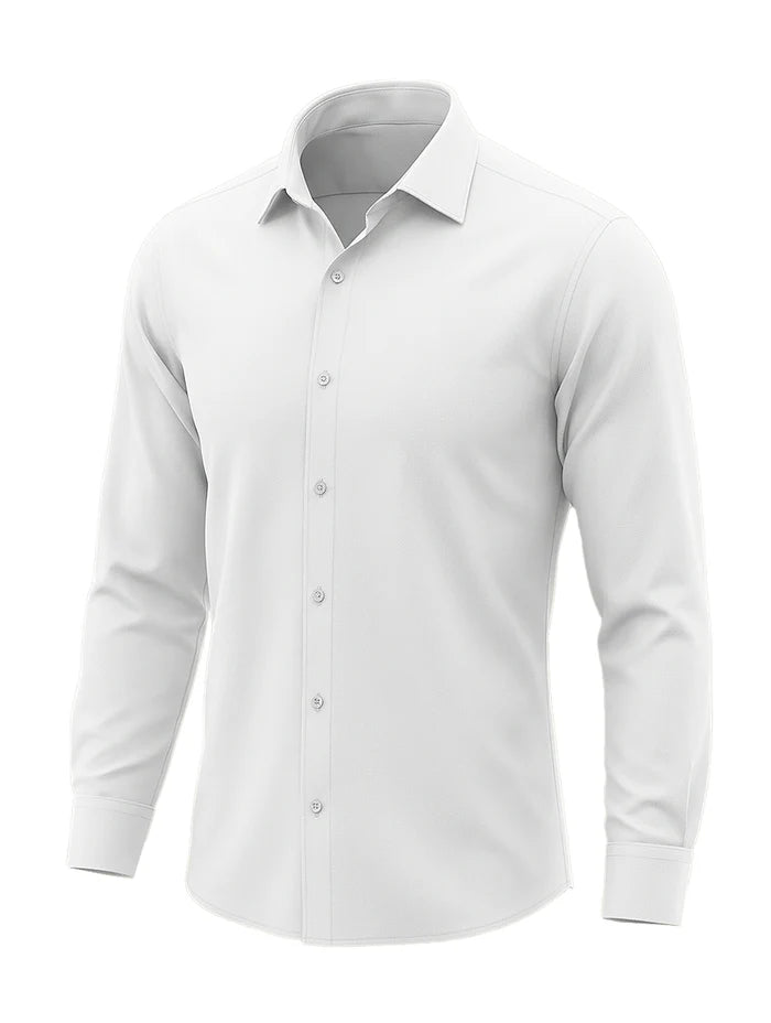 Camisa de Hombre con cierre frontal y cuello clásico-Shirts for men-Casaluzia