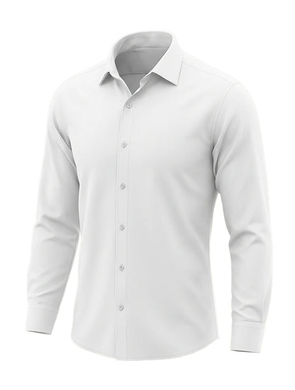 Camisa de Hombre con cierre frontal y cuello clásico-Shirts for men-Casaluzia