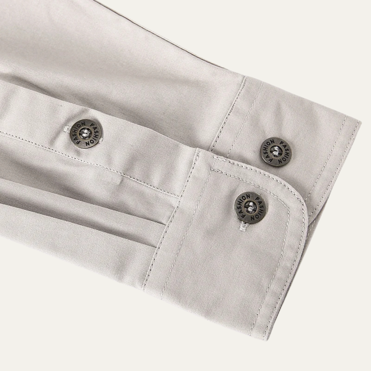 Camisa de hombre de manga larga con bolsillos de parche y cierre de botones-Shirts for men-Casaluzia