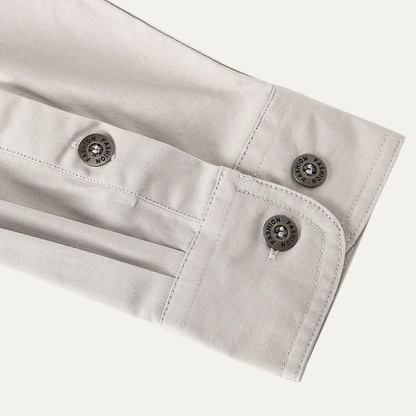 Camisa de hombre de manga larga con bolsillos de parche y cierre de botones-Shirts for men-Casaluzia