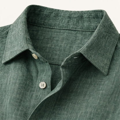 Camisa de lino de manga larga para hombre-Shirts for men-Casaluzia