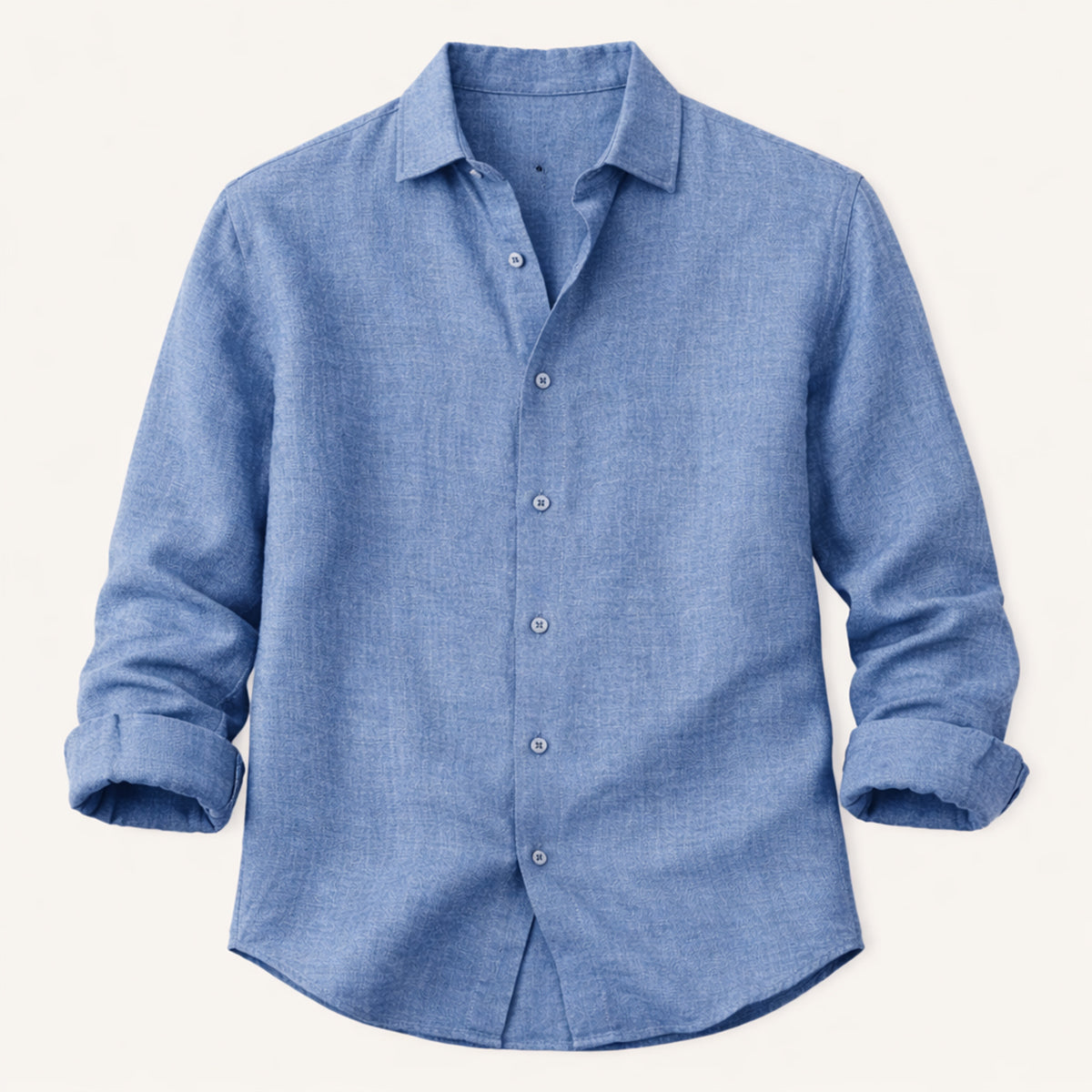 Camisa de lino de manga larga para hombre-Shirts for men-Casaluzia