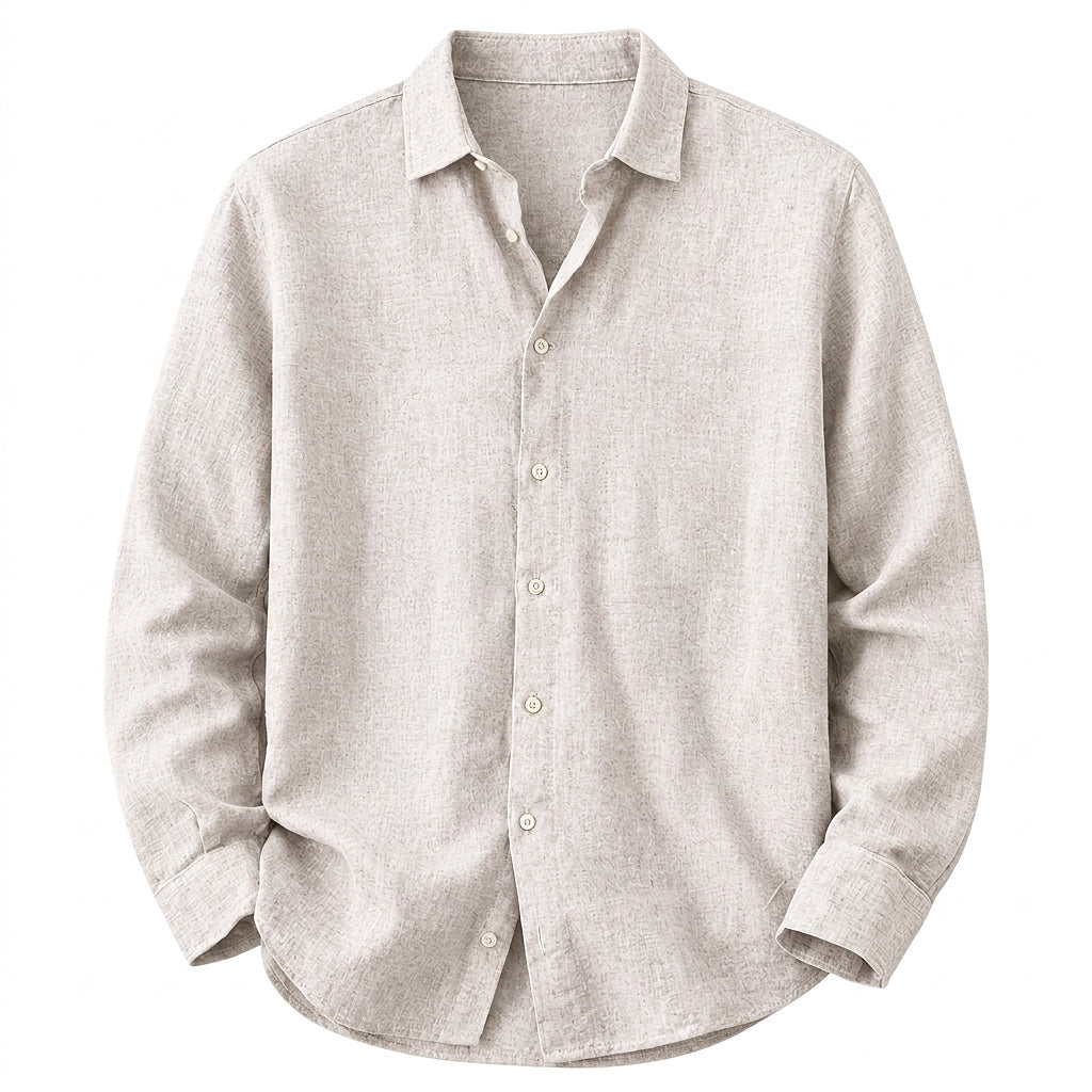 Camisa de lino de manga larga para hombre-Shirts for men-Casaluzia
