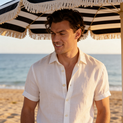 Camisa de manga corta con botones para hombre-Shirts for men-Casaluzia