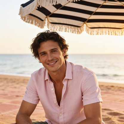 Camisa de manga corta con botones para hombre-Shirts for men-Casaluzia