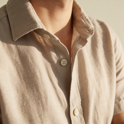 Camisa de manga corta con botones para hombre-Shirts for men-Casaluzia