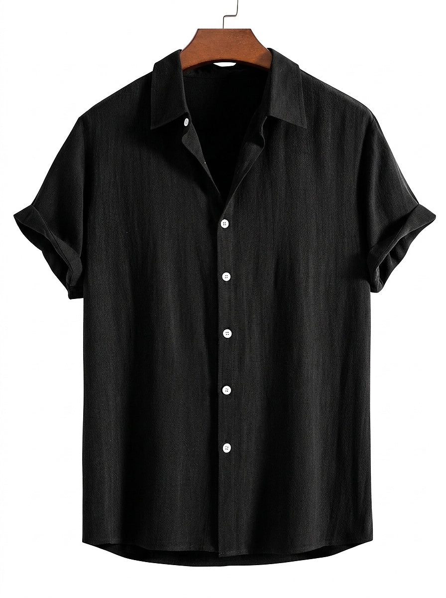 Camisa de manga corta con botones para hombre-Shirts for men-Casaluzia