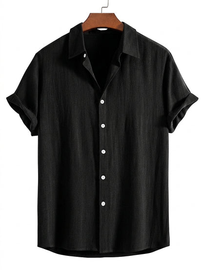 Camisa de manga corta con botones para hombre-Shirts for men-Casaluzia