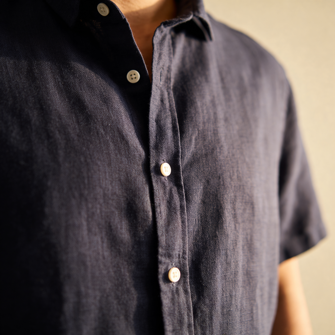 Camisa de manga corta con botones para hombre-Shirts for men-Casaluzia
