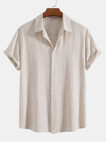 Camisa de manga corta con botones para hombre-Shirts for men-Casaluzia