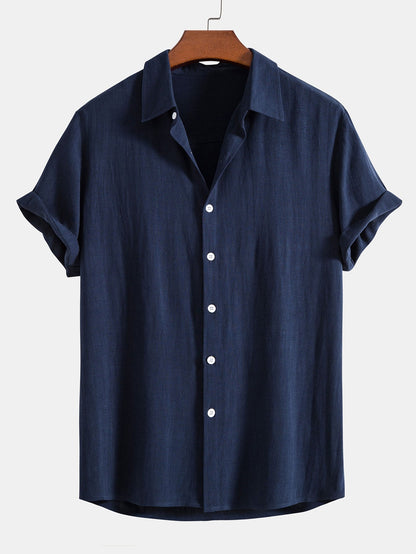 Camisa de manga corta con botones para hombre-Shirts for men-Casaluzia