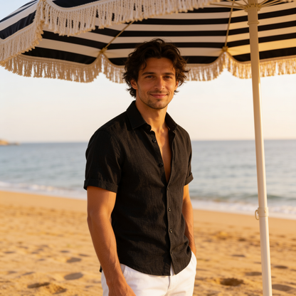 Camisa de manga corta con botones para hombre-Shirts for men-Casaluzia