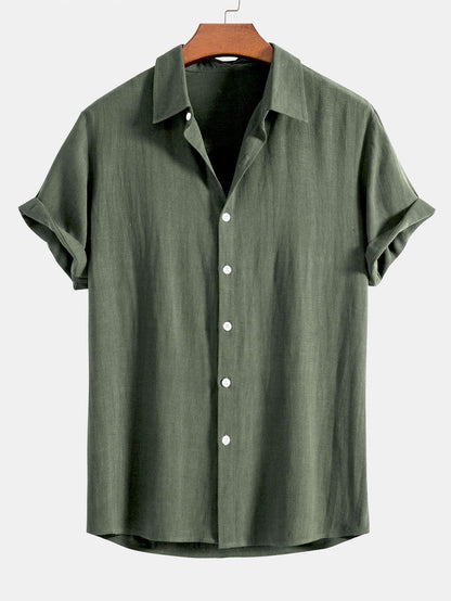 Camisa de manga corta con botones para hombre-Shirts for men-Casaluzia