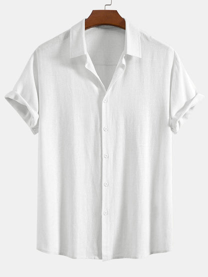Camisa de manga corta con botones para hombre-Shirts for men-Casaluzia