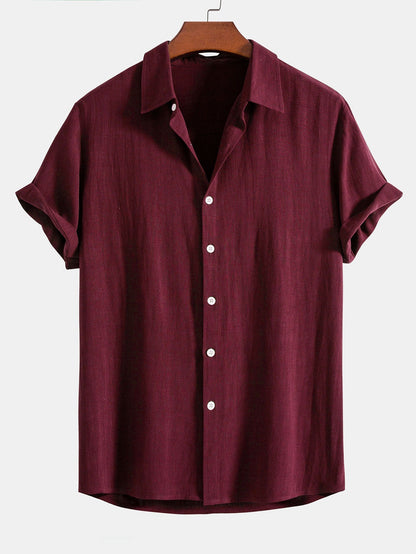 Camisa de manga corta con botones para hombre-Shirts for men-Casaluzia