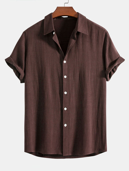 Camisa de manga corta con botones para hombre-Shirts for men-Casaluzia