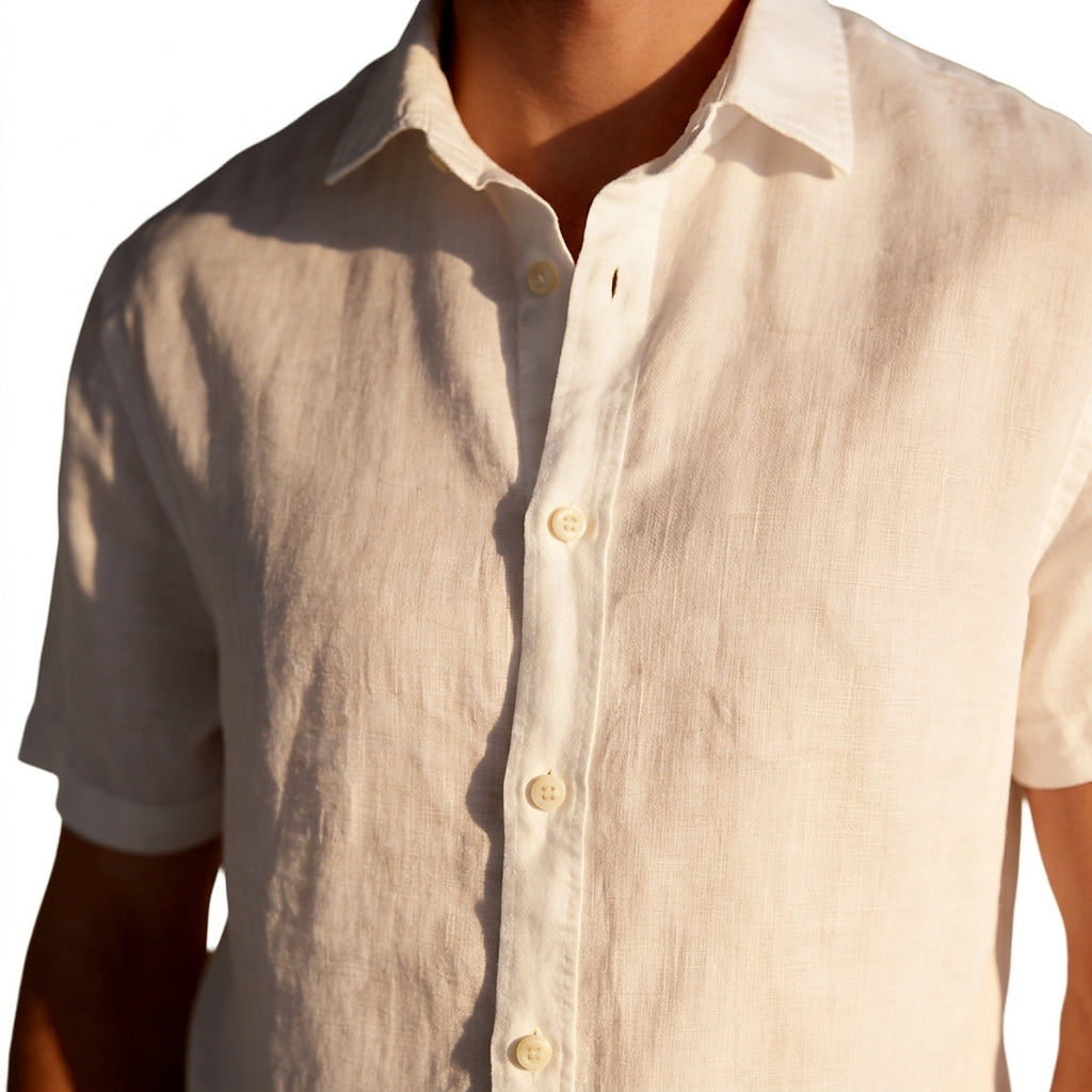 Camisa de manga corta con botones para hombre-Shirts for men-Casaluzia