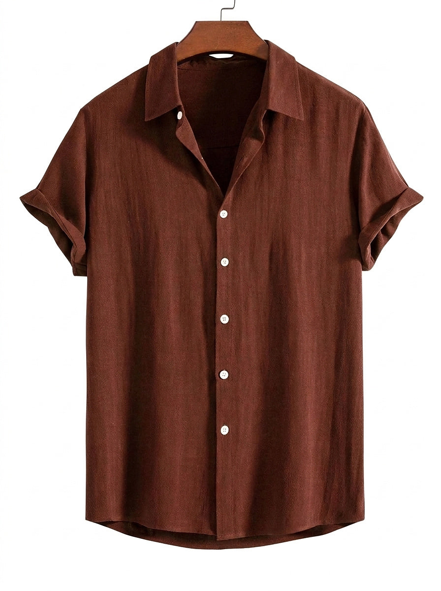 Camisa de manga corta con botones para hombre-Shirts for men-Casaluzia